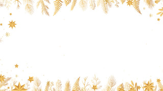 金色树叶GIF动态背景图圣诞背景